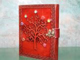 Taşlı Deri Defter Model 5 