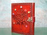 Taşlı Deri Defter Model 6 