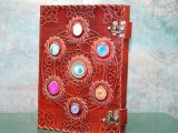 Taşlı Deri Defter Model 12 