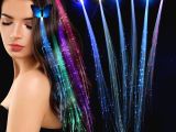 Led Fiber Optik Işıklı Kelebek Saç Klipsi