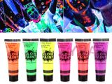 Neonlu Glow Parti Yüz Boyası 6 Renk 6 Adet