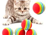 2 ADET GÖKKUŞAĞI RENKLI KEDI KÖPEK OYUN TOPU