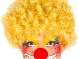 Sarı Renk Kıvırcık Afro Palyaço Seti