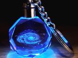 Galaxy Gezegen Tasarım Işıklı Anahtarlık